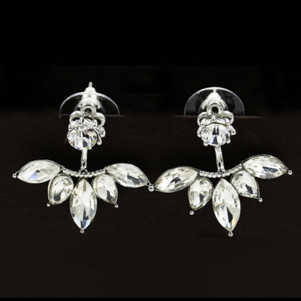 Crystal Drop Earrings - Rhinestone bridesmaid